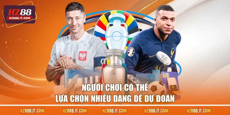 Người chơi có thể lựa chọn nhiều dạng để dự đoán